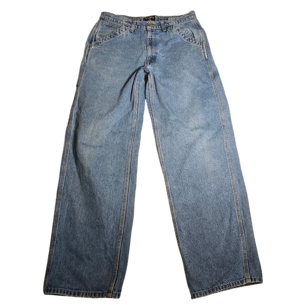 Vntg Polo Jeans Co Ralph Lauren Mens Carpenter Jeans Light Wash Wide Leg 32x32